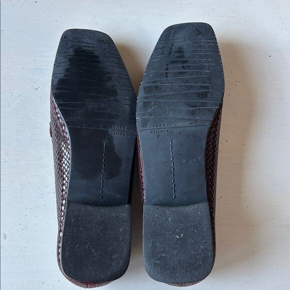 Stuart Weitzman Ruby Red Serpentine Slip On Oxfords Loafers Size 8.5 M - Picture 10 of 11
